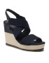 Tommy Hilfiger Szandál Essential Elastic High Wedge FW0FW06304 Sötétkék - Pepit.hu