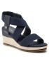 Tommy Hilfiger Szandál Essential Elastic Low Wedge FW0FW06305 Sötétkék - Pepit.hu