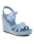 Tommy Hilfiger Szandál Essential Wedge Sandal FW0FW07159 Kék - Pepit.hu