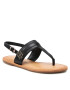 Tommy Hilfiger Szandál Hardware Th Flat Leather Sandal FW0FW05912 Fekete - Pepit.hu