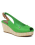 Tommy Hilfiger Szandál Iconic Elba Sling Back Wedge FW0FW04788 Zöld - Pepit.hu