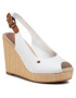 Tommy Hilfiger Espadrilles Iconic Elena Sling Back Wedge FW0FW04789 Ekru - Pepit.hu