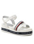 Tommy Hilfiger Szandál Platform Velcro Sandal T3A2-32176-0567 S Fehér - Pepit.hu