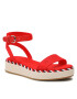 Tommy Hilfiger Szandál Rope Flatform FW0FW07019 Piros - Pepit.hu