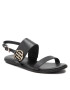 Tommy Hilfiger Szandál Round Th Flat Sandal FW0FW06230 Fekete - Pepit.hu