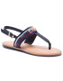 Tommy Hilfiger Szandál Shimmery Ribbon Flat Sandal FW0FW05629 Sötétkék - Pepit.hu