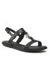 Tommy Hilfiger Szandál Th Flat Sandal FW0FW07068 Fekete - Pepit.hu