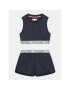 Tommy Hilfiger Szövet top és sort szett Graphic KG0KG07201 M Sötétkék Slim Fit - Pepit.hu