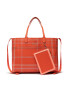 Tommy Hilfiger Táska Iconic Tommy Tote Check AW0AWI2311 Narancssárga - Pepit.hu