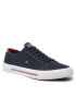 Tommy Hilfiger Teniszcipő Core Corporate Canvas Vulc FM0FM04000 Sötétkék - Pepit.hu