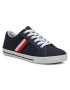 Tommy Hilfiger Teniszcipő Low Cut Lace-Up Sneaker T3B4-31070-1185 S Sötétkék - Pepit.hu