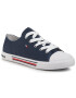 Tommy Hilfiger Tornacipő Low Cut Lace-Up Sneaker T3X4-30692-0890 S Sötétkék - Pepit.hu