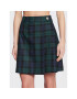 Tommy Hilfiger Trapéz szoknya Tartan WW0WW37065 Zöld Flare Fit - Pepit.hu