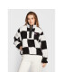 Tommy Jeans Báránybőr kabát Checkerboard DW0DW14305 Fekete Regular Fit - Pepit.hu