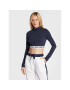 Tommy Jeans Blúz Crop Logo DW0DW13495 Sötétkék Regular Fit - Pepit.hu