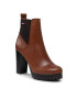 Tommy Jeans Bokacsizma Essential High Heel Boot EN0EN02045 Barna - Pepit.hu