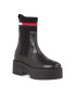 Tommy Jeans Bokacsizma Tjw Flatform Chelsea Sock EN0EN02301 Fekete - Pepit.hu