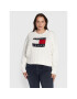 Tommy Jeans Curve Sweater Cry DW0DW14569 Bézs Relaxed Fit - Pepit.hu