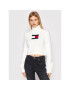 Tommy Jeans Garbó Furry Flag DW0DW11719 Fehér Cropped Fit - Pepit.hu