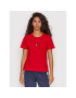 Tommy Jeans Póló DW0DW12951 Piros Slim Fit - Pepit.hu