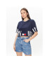 Tommy Jeans Póló DW0DW15460 Sötétkék Cropped Fit - Pepit.hu