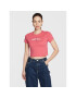 Tommy Jeans Póló Essential Logo DW0DW14910 Rózsaszín Cropped Fit - Pepit.hu