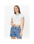 Tommy Jeans Póló Homegrown DW0DW15478 Fehér Cropped Fit - Pepit.hu