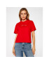 Tommy Jeans Póló Tjw Linear Logo Tee DW0DW10057 Piros Cropped Fit - Pepit.hu