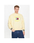 Tommy Jeans Pulóver Boxy Arched Logo DM0DM16375 Sárga Boxy Fit - Pepit.hu