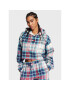 Tommy Jeans Pulóver Crp Tartan DW0DW14866 Kék Relaxed Fit - Pepit.hu