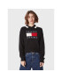 Tommy Jeans Sweater Flag DW0DW14951 Fekete Regular Fit - Pepit.hu