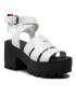 Tommy Jeans Szandál Heeled leather Sandal EN0EN01803 Fehér - Pepit.hu