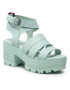 Tommy Jeans Szandál Heeled Leather Sandal EN0EN01803 Kék - Pepit.hu