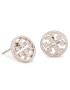 Tory Burch Fülbevaló Logo Circle Stud Earring 11165518 Ezüst - Pepit.hu