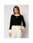 Tory Burch Sweater 76897 Fekete Relaxed Fit - Pepit.hu