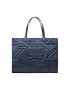 Tory Burch Táska Ella Basketweave Tote 140700 Sötétkék - Pepit.hu