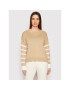 United Colors Of Benetton Sweater 102ME1N93 Bézs Relaxed Fit - Pepit.hu