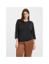 Vero Moda Curve Blúz Evabia 10279540 Fekete Regular Fit - Pepit.hu