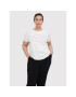 Vero Moda Curve Póló Salie 10263776 Fehér Regular Fit - Pepit.hu