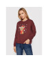 Vero Moda Pulóver Reindeer 10262925 Bordó Relaxed Fit - Pepit.hu