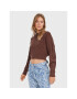 Vero Moda Sweater Ayla 10274866 Barna Relaxed Fit - Pepit.hu