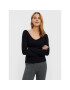 Vero Moda Sweater Gold 10257154 Fekete Regular Fit - Pepit.hu