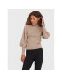 Vero Moda Sweater Holly Karis 10268022 Bézs Regular Fit - Pepit.hu