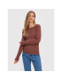 Vero Moda Sweater Karis 10268004 Barna Regular Fit - Pepit.hu