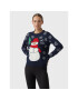 Vero Moda Sweater Snowman 10272448 Sötétkék Regular Fit - Pepit.hu