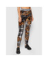 Versace Jeans Couture Leggings Tartan Baroque Print 71HAC101 Szürke Slim Fit - Pepit.hu