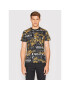 Versace Jeans Couture Póló Logo Baroque 73GAH6S0 Fekete Regular Fit - Pepit.hu