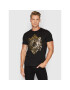 Versace Jeans Couture Póló Vemblem Leaf 71GAHF05 Fekete Regular Fit - Pepit.hu