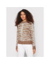 Vila Sweater Ellie 14066331 Barna Relaxed Fit - Pepit.hu