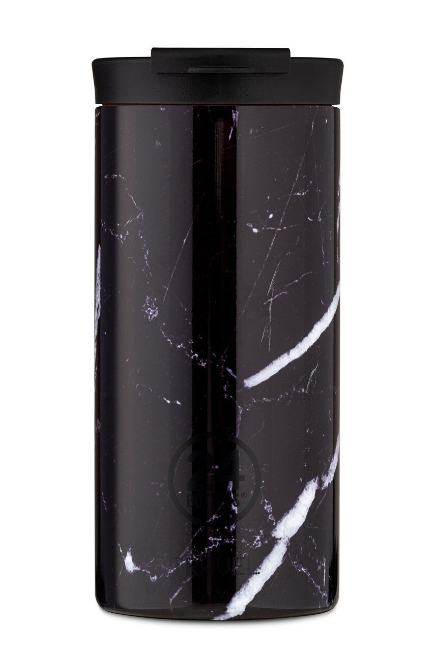 24bottles Termosz bögre Travel Tumbler Black Marble 600ml - Pepit.hu